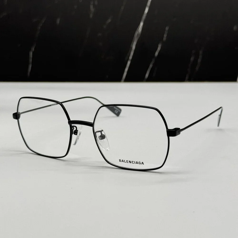 NEW BALENCIAGA BB0090O 001 SQUARE BLACK WOMEN EYEGLASSES BALENCIAGA